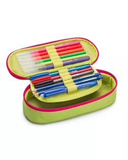 "Carioca" Пенал школьный FLUO1 отделение на молнии, с наполнением Голубой 42804 арт. ГММ-118691-3-ГММ133079120954