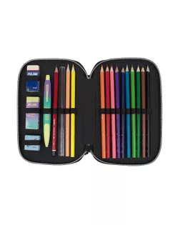 "Milan" Sunset Пенал на молнии двухярусный с наполнением 19,5*13*5 см 081264SN1GR арт. ГММ-117504-1-ГММ133321429154