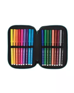 "Milan" Sunset Пенал на молнии трехярусный с наполнением 19,5*13*7,5 см 081364SN1P арт. ГММ-117497-2-ГММ133324297604