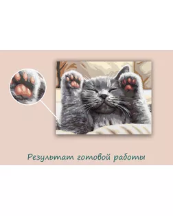 "ФРЕЯ" PNB/PM-373 Набор для раскрашивания по номерам 40 х 30 см "Нежные лапки" арт. ГММ-119615-1-ГММ134290165214