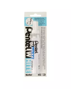 "Pentel" Маркер перманентный White, белый 5.5 - 6.5 мм перо скошенное 1 шт. X100WL промышленный белый арт. ГММ-117764-1-ГММ136910563384