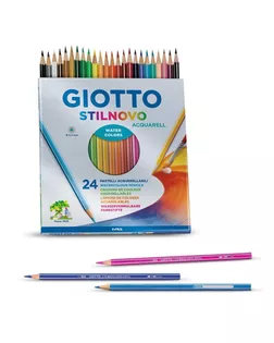"Giotto" Карандаши цветные акварельные деревянные шестигранные заточенный 24 цв. F255800 арт. ГММ-118295-1-ГММ137806131654