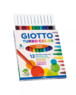 "Giotto" Фломастеры TURBO COLOR с европодвесом 12 цв F71400 арт. ГММ-118321-1-ГММ137924633424