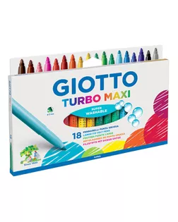 "Giotto" Набор фломастеров TURBO MAXI утолщенные 18 цв F76300 арт. ГММ-118325-1-ГММ137925155614