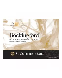 "St. Cuthberts Mill" Альбом для акварели "Bockingford Rough" 300 г/м2 A3 склейка с одной стороны 12 л. T4743000101AF крупнозернистая арт. ГММ-118018-1-ГММ137951931424