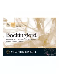 "St. Cuthberts Mill" Альбом для акварели "Bockingford Rough" 300 г/м2 26 х 36 см склейка с одной стороны 12 л. T47430001011D крупнозернистая арт. ГММ-118020-1-ГММ137952756044