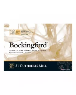 "St. Cuthberts Mill" Альбом для акварели "Bockingford Rough" 300 г/м2 18 х 26 см склейка с одной стороны 12 л. T47430001011B крупнозернистая арт. ГММ-118023-1-ГММ137953815574