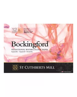 "St. Cuthberts Mill" Альбом для акварели "Bockingford HP" 300 г/м2 A3 42 х 29.7 см склейка с одной стороны 12 л. T4533000101AF шероховатая гладкая арт. ГММ-118029-1-ГММ137962165054