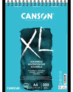 "Canson" Альбом для акварели XL Aquarelle 300 г/м2 A4 21 х 42 см на спирали 30 л. C400039170 арт. ГММ-119457-1-ГММ139718118524