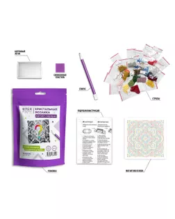 Кристальная (алмазная) мозаика "ФРЕЯ" ALVM-301 магнит "Мандала" ассорти 9 х 9 см арт. ГММ-119132-1-ГММ139838949234