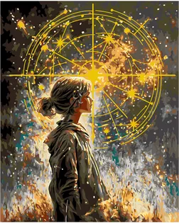 "ФРЕЯ" PNB/PLDD-330 Набор для раскрашивания по номерам ( со светодиодами ) 50 х 40 см "Знаки судьбы" арт. ГММ-118850-1-ГММ139901828984