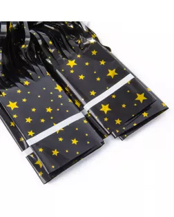 "BOOMZEE" GBZ-13 Занавес Дождик 01_черные звезды арт. ГММ-119409-1-ГММ140300253194