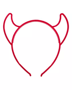 "BOOMZEE" PBZ-97 Ободок карнавальный 01_дьявольские рожки_красный бархат арт. ГММ-119861-1-ГММ140846543214