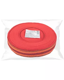 Лента жаккардовая 30 мм C3881 25 м отделочная "Орнамент для северных народов" рис 9871 № 4 сини/красн/черн/желтый арт. ГММ-118424-3-ГММ142416943264