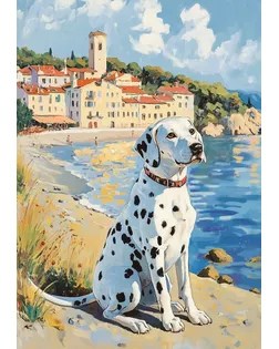 "ФРЕЯ" Пазл 1000 элемент. PZL-1000/84 Далматинец на море арт. ГММ-100786-88-ГММ143136678274