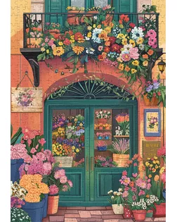 "ФРЕЯ" Пазл 1000 элемент. PZL-1000/96 Цветочный магазин арт. ГММ-100786-79-ГММ143137209964