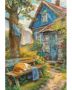 "ФРЕЯ" Пазл 1500 элемент. PZL-1500/41 Кот на лавке арт. ГММ-106283-39-ГММ143137954674