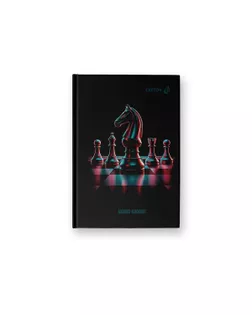 "Светоч" Бизнес-блокнот, матов.ламинация + выбор.лак, ББ243 A6 64 л. 4 шт. клетка Шах и мат 01668 арт. ГММ-118909-2-ГММ143332706714