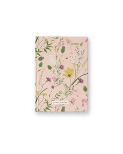 "Светоч" Бизнес-блокнот, матов.ламинация + выбор.лак, ББ244 A6 64 л. 4 шт. клетка Летняя акварель 01657 арт. ГММ-118911-1-ГММ143336177104