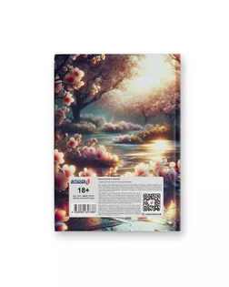 "Светоч" Бизнес-блокнот, глянц. ламинация, блок кремовый, ББ247 евроформат 64 л. 4 шт. французская клетка Магия японского сада 01671 арт. ГММ-118914-4-ГММ143342304714