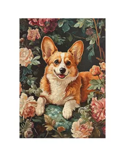 "ФРЕЯ" Пазл. Премиальная коллекция 500 элемент. TOP-PZL-500/01 Корги в цветочном саду арт. ГММ-119050-10-ГММ143564334354