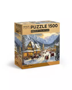 "ФРЕЯ" Пазл. Премиальная коллекция 1500 элемент. TOP-PZL-1500/03 Город в снегу арт. ГММ-119252-3-ГММ143564679854