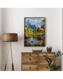 "ФРЕЯ" Пазл. Премиальная коллекция 2000 элемент. TOP-PZL-2000/05 Домик у подножья гор арт. ГММ-119073-6-ГММ143565039554