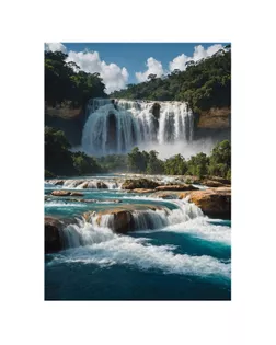 "ФРЕЯ" Пазл. Премиальная коллекция 500 элемент. TOP-PZL-500/12 Водопады Агуа-Асуль арт. ГММ-119050-14-ГММ143567796934