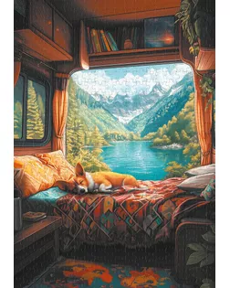 "ФРЕЯ" Пазл 1000 элемент. PZL-1000/101 Дом на колесах. Утро арт. ГММ-100786-94-ГММ146234871164