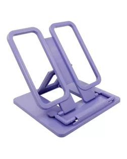 "Лео" "Учись" Подставка для книг пластиковая (пастельные цвета) LPDK-02 ( в пакете с еврослотом ) фиолетовый арт. ГММ-119255-1-ГММ146699094554