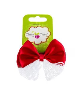 "CHERRY MARY" DR07091 Набор резинок для волос 5 х 2 шт. №01 бело-бордовый арт. ГММ-118990-2-ГММ147369104944