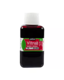 "PEBEO" Краска для стекла и металла Vitrail лаковая прозрачная 250 мл 053051 ярко-розовый арт. ГММ-119684-26-ГММ150472506794