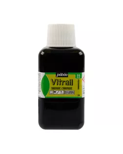 "PEBEO" Краска для стекла и металла Vitrail лаковая прозрачная 250 мл 053-022 зелёное золото арт. ГММ-119684-29-ГММ150472508114