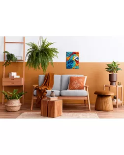 "ФРЕЯ" PNB/PM-397 Набор для раскрашивания по номерам 40 х 30 см "Разноцветный попугай" арт. ГММ-119745-1-ГММ151099051324