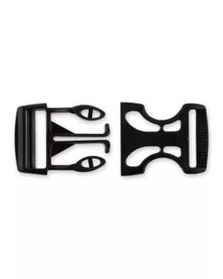 Фурнитура сумочная пластик SB01 Пряжка-замок "фастекс" ФАСОВКА 1 " ( 25 мм) 10 шт. черный арт. ГММ-119507-1-ГММ151907761274