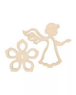 Заготовка для декорирования "Mr. Carving" КЛ-52 Заготовка на подставке "Ангел" фанера 10.5 х 7.5 х 10 см  арт. ГММ-119811-1-ГММ154493938204