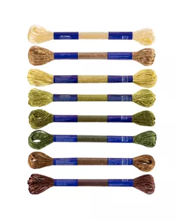 Нитки для вышивания набор мулине VM-08 100% вискоза 8x8м №19 Ветвь оливы арт. ГММ-11684-21-ГММ157673045274