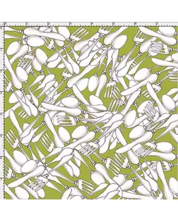 Ткань для пэчворка PEPPY WHAT'S COOKING ФАСОВКА 50 x 55 см 149±5 г/кв.м 100% хлопок 691-886 Green арт. ГММ-117560-1-ГММ019388557082