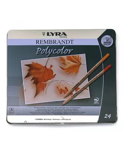 "LYRA" Набор цветных карандашей Rembrandt Polycolor 24 цв. L2001240 арт. ГММ-117622-1-ГММ005040500679