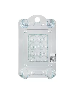 "BUBBLE TIME" Пластиковая форма для мыла №01 пластик Тирамису арт. ГММ-4989-50-ГММ0006030