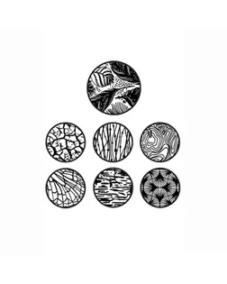 "Sculpey" Silk Screen Set трафареты AS 2003 Florals арт. ГММ-108455-2-ГММ064235251974