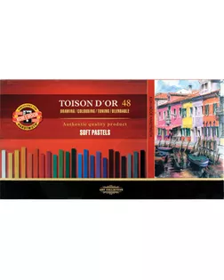 "KOH-I-NOOR Hardtmuth" пастель художественная Toison d'or мягкая 8586048001KS прямоугольная в картонной коробке арт. ГММ-118512-1-ГММ007030100479