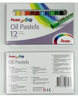 "Pentel" Пастель масляная в картоне 12 цв. PHN4-12 арт. ГММ-109198-1-ГММ073277288004