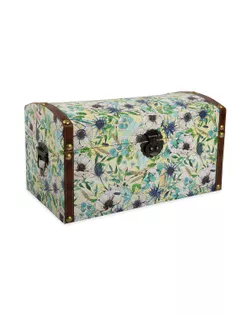 Шкатулка "сундучок" DBK-04 39x21x21 см №015 "Белые цветы" арт. ГММ-4404-6-ГММ077784301784