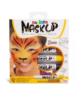"Carioca" Грим-стик для лица MaskUP 3 цв. 43048 Животные арт. ГММ-107416-2-ГММ078073027294