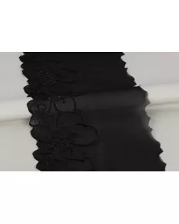 Кружево "шифон" SHKM-19001 190 мм в рулоне 10 м ± 0.2 м SF002BL черный арт. ГММ-112442-4-ГММ082808197474