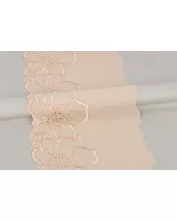 Кружево "шифон" SHKM-19001 190 мм в рулоне 10 м ± 0.2 м SF007BP (031) пудровый арт. ГММ-112442-5-ГММ082809615874