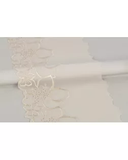 Кружево "шифон" SHKM-19001 190 мм в рулоне 10 м ± 0.2 м SF008BEJ (181) бежевый арт. ГММ-112442-6-ГММ082809618434