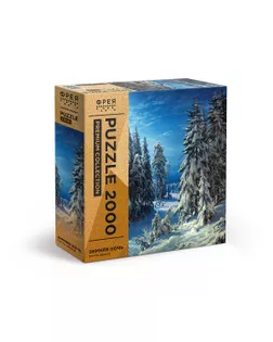 "ФРЕЯ" Пазл. Премиальная коллекция 2000 элемент. TOP-PZL-2000/03 Зимняя ночь арт. ГММ-119073-7-ГММ087068367224