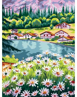 "ФРЕЯ" PNB/PM-371 Набор для раскрашивания по номерам 40 х 30 см "Альпийская деревушка" арт. ГММ-119570-1-ГММ090674843484